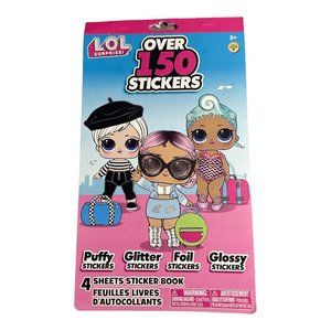 L.O.L. Surprise Sticker Book (4 Sheets) Party Favors Teacher Supply reward bday
